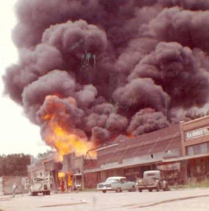 The July 2, 1963 fire in DuBois captured by Anna Lang.