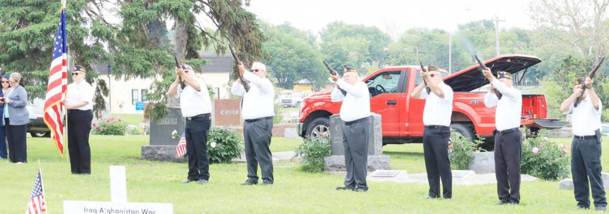 Veterans fire a salute to their fallen comrades. Ray Kappel/Republican