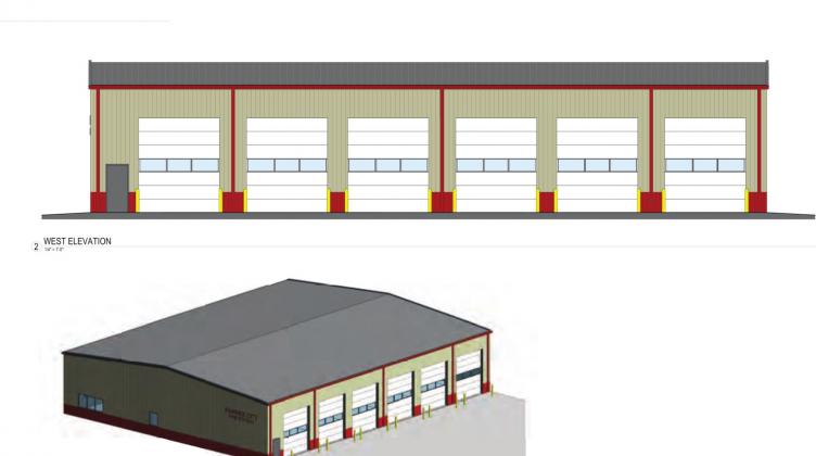The new fire station that is planned.
