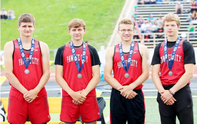 Pawnee City Boys 3200 got 2nd place at State Track