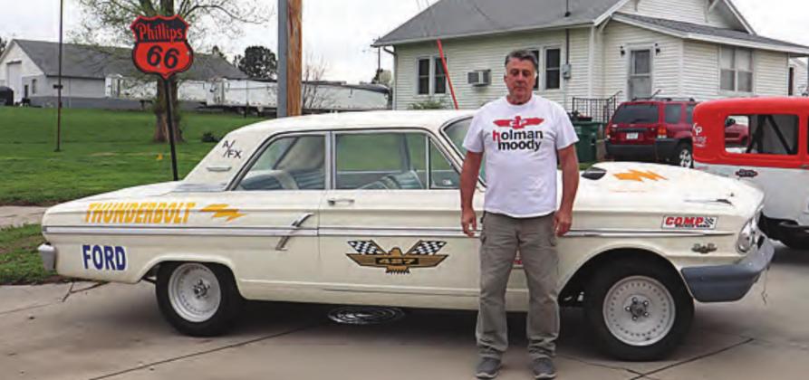 Larry Kuhl with his 1964 Fairlane was at the Cars and Coffee event recently. Ray Kappel/Republican